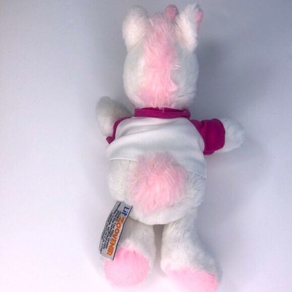 Lil' Zoovenir White Unicorn with Boston T-Shirt Washable Plush Beanie To… - Picture 5 of 7